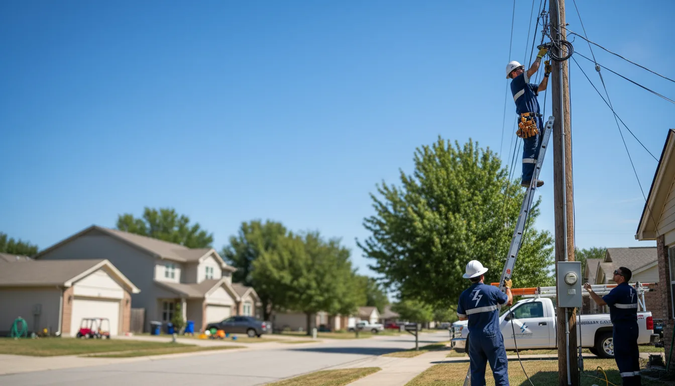 Residential electrician providing installation services in Morris, AL